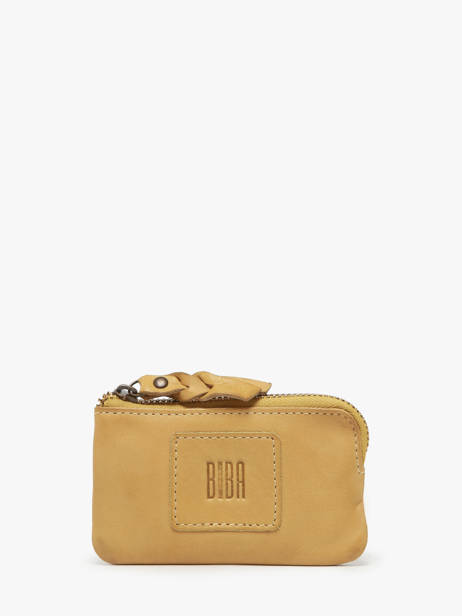 Portemonnee Leder Biba Geel heritage KA13